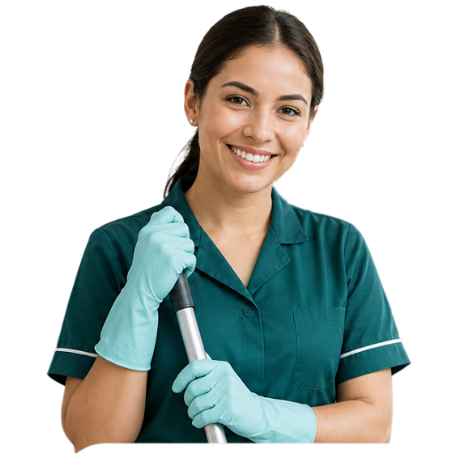 Persona trabajando en servicios de limpieza