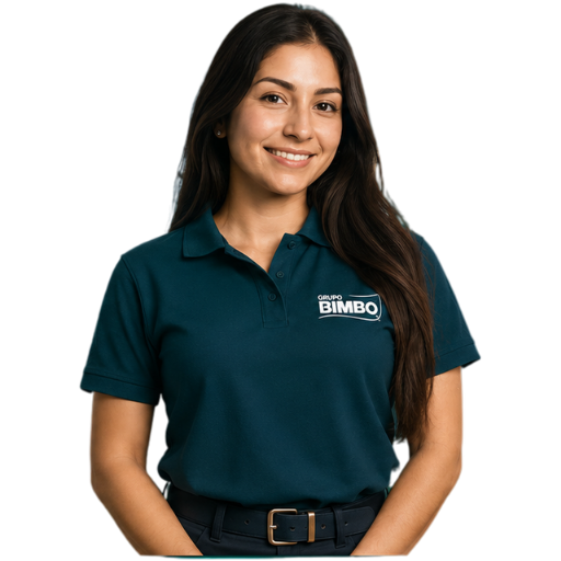 Persona con uniforme de Grupo Bimbo